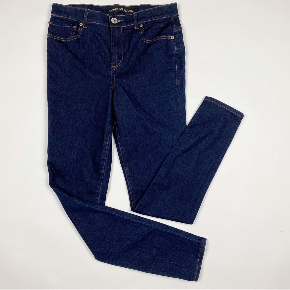 EXPRESS JEANS Dark Wash High Rise Legging Jeans